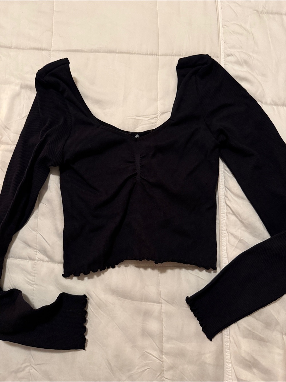 Spiritual gangster women’s black long sleeve XS/S
